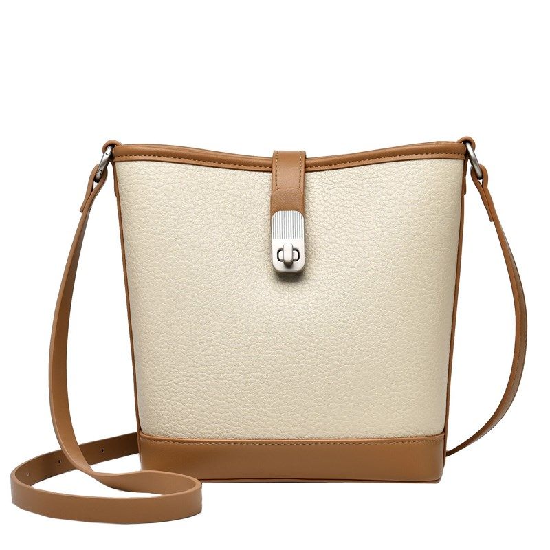 小众设计包包女2024新款高级z感精致撞色水桶包通勤百搭手提单肩,箱包皮具/热销女包/男包,水桶包,淘宝优惠券,粉丝福利购,淘宝优惠卷