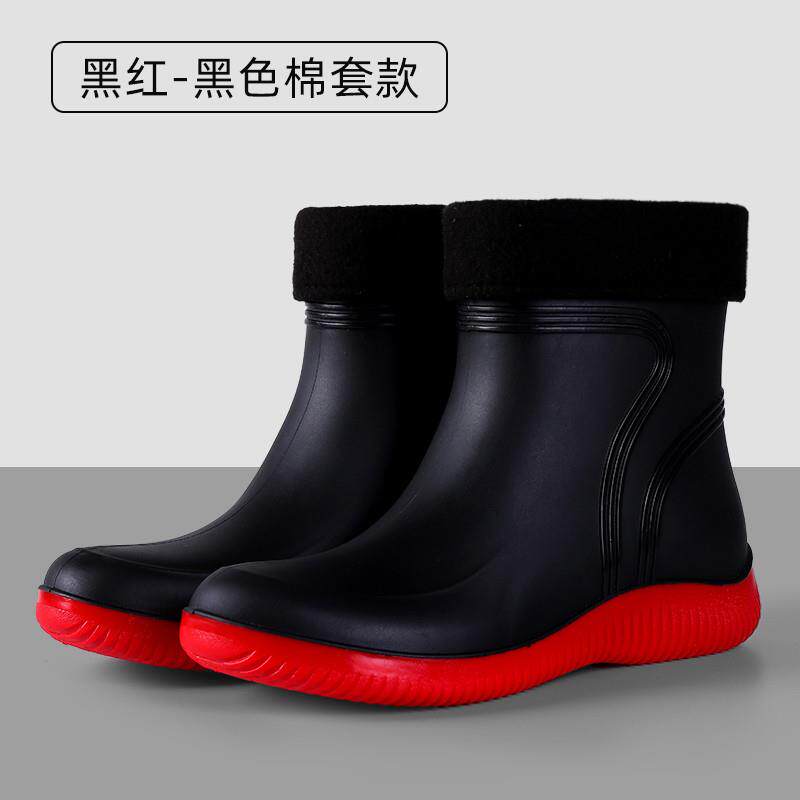 新品耐磨防水鞋女雨鞋女雨靴单鞋柔软工作轻便中低筒学生短筒粉色