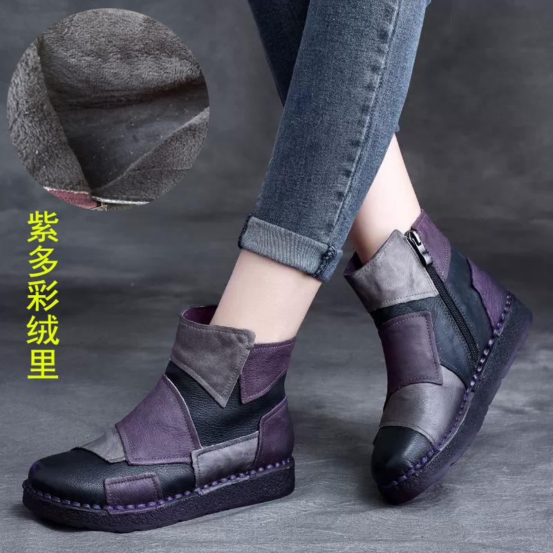 新品马丁靴潮男靴子加绒牛