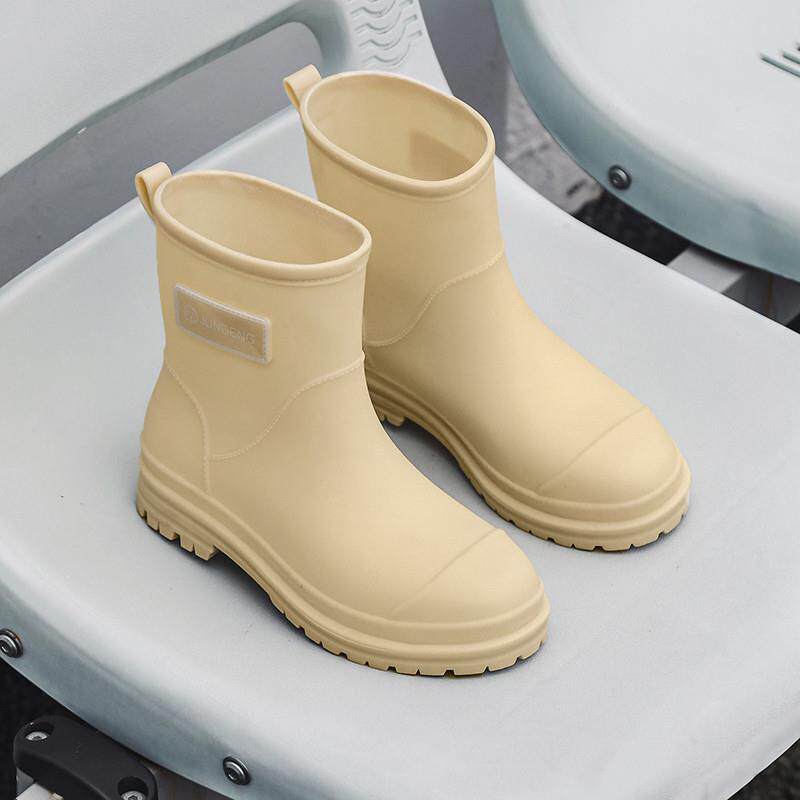 新品2026新款雨鞋女款时尚款外穿雨靴加绒硅胶防滑防水鞋短筒成人