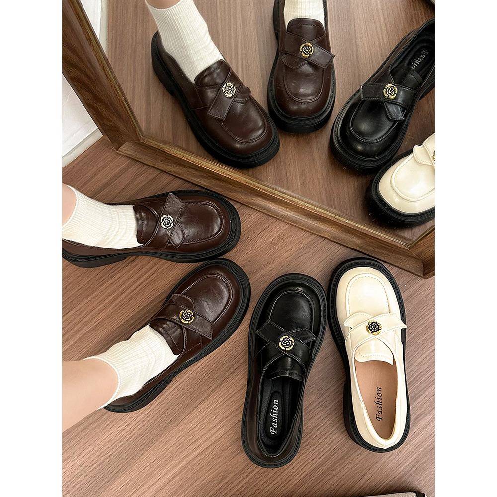 新品36-43码 大码女鞋41甜美洋气花朵一字拖41细跟外穿小众学生拖