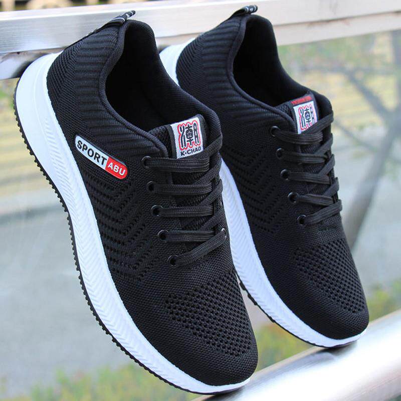 新品春秋季透气男鞋子男士运动鞋网面防臭跑步鞋男潮流百搭休闲鞋