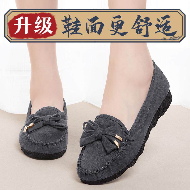 新品女春秋新款工装软底舒