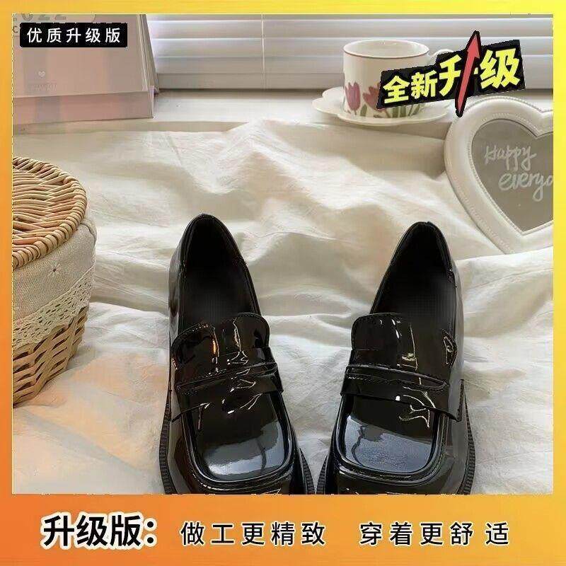 新品41-42原创基础款正统jk制服鞋子日系中跟圆头校供小皮鞋