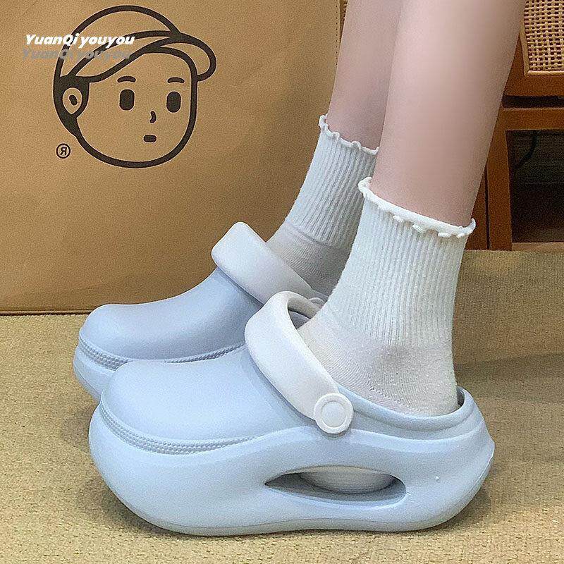 新品厚底洞洞鞋女外穿夏凉