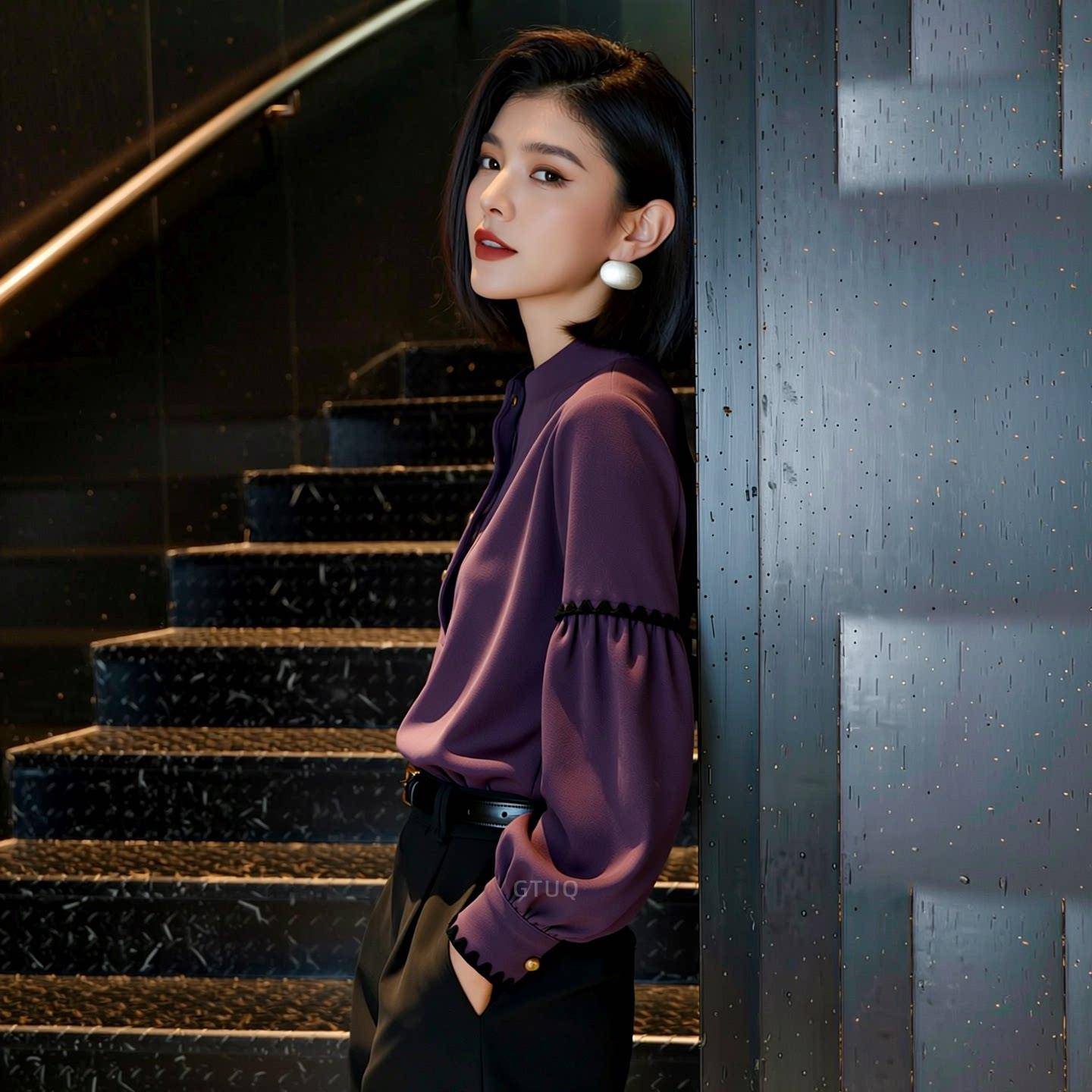 新品大码衬衫女胖mm洋气轻熟风衬衫女高级感轻奢减龄上衣女2026年
