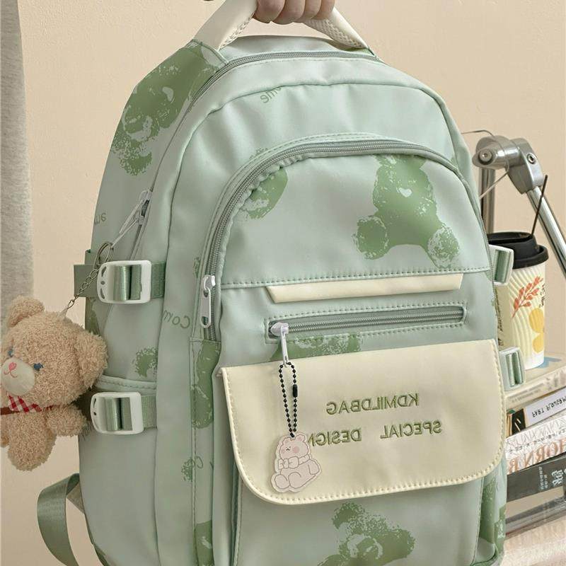 新品日系学院风书包女 ins风可爱休闲初中生高中学生双肩包大容量