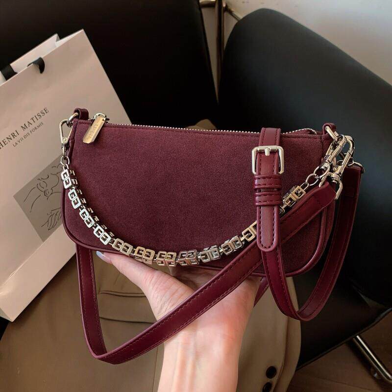 新品小包包女秋冬高级质感复古女士腋下包慵懒风流行时尚单肩斜挎