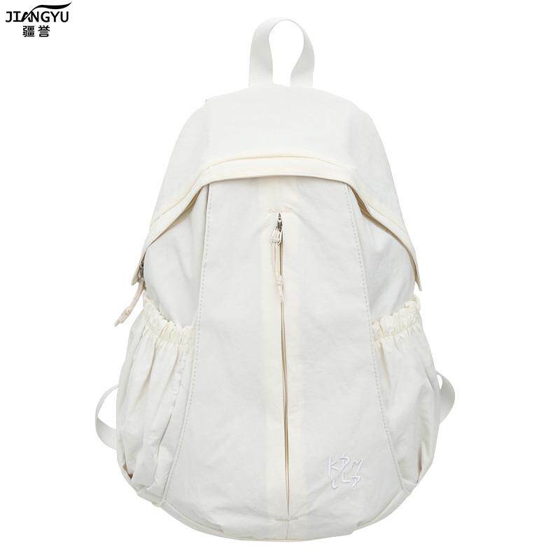 新品纯色书包女初中生小学