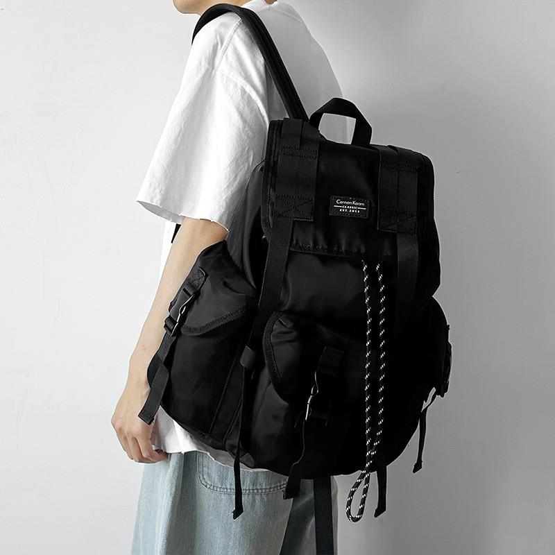 新品大容量工装双肩包男女