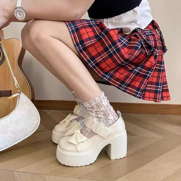 新品婚纱神器松糕鞋矮子乐高跟鞋不累脚厚底鞋增高鞋子婚鞋粗跟新