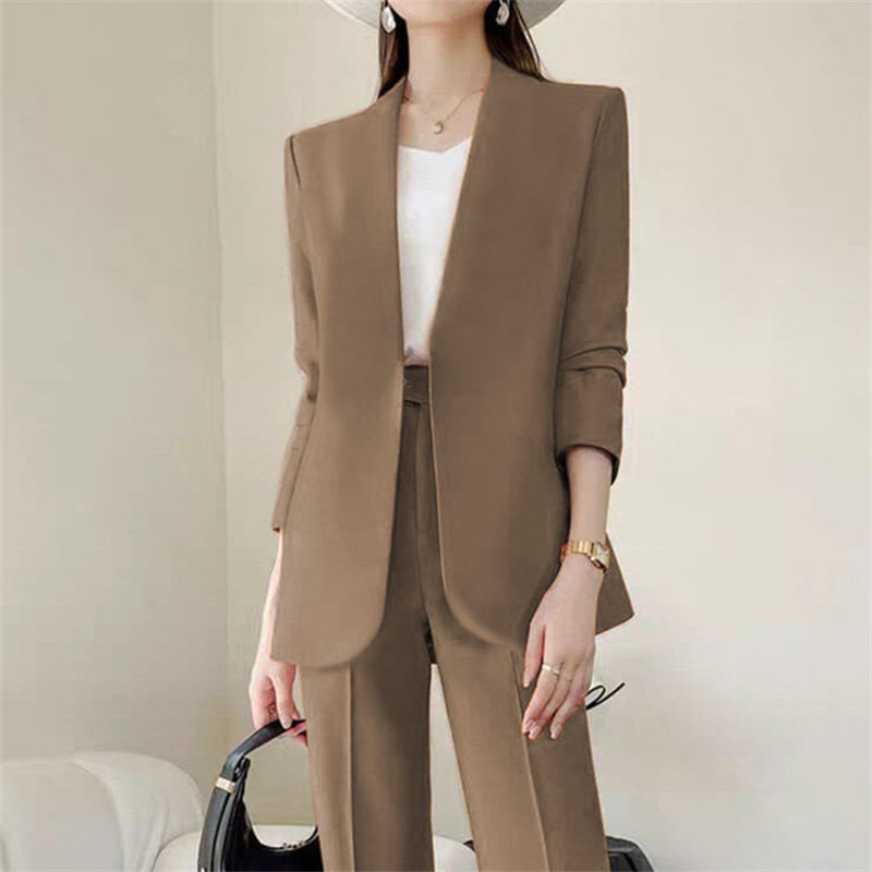 春秋西装套装女春秋2025新款韩版感炸街休闲时尚气质职业西服女