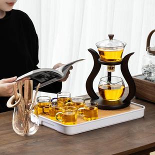茶壶泡茶家用玻璃全自动磁吸泡茶壶茶杯懒人泡茶神器 功夫茶具套装