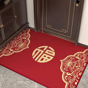 入户门地垫高级门口进门垫防滑耐脏脚垫家用玄关蹭土门垫地毯 中式