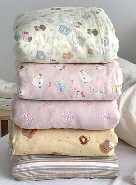 a类全棉双层纱纯棉被套单件150x180x200x220x230被罩三四件套双人