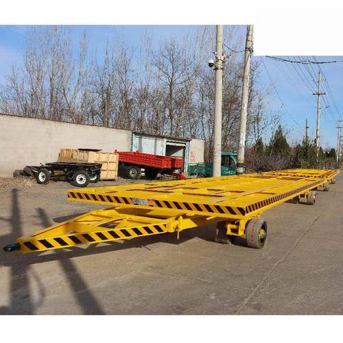 15吨骨架拖车框架拖车厂内中专平板拖车移动板房挂车箱变拖车