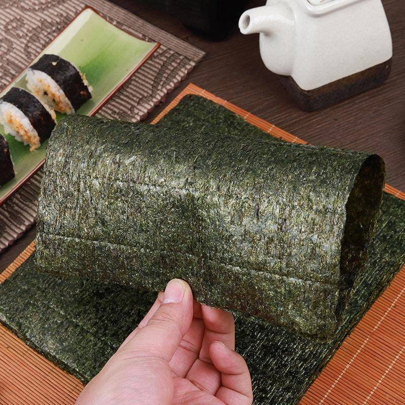 寿司海苔大片装专用50张做紫菜包饭材料食材工具套装家用全套配料