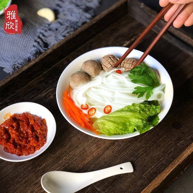 广东潮汕特产新鲜粿条湿河粉牛肉丸果条火锅食材舌尖美食现做包邮