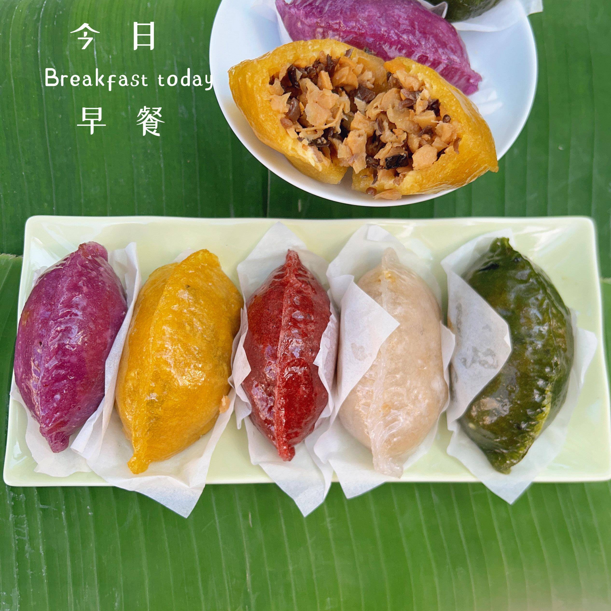新品客家特色美食五彩酿板中式糕点金包银早餐客家笋板平远酿板