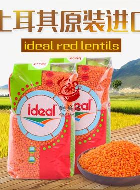 意得红扁豆土耳其进口番茄小扁豆red lentils马粟豆 素食豆宝宝豆
