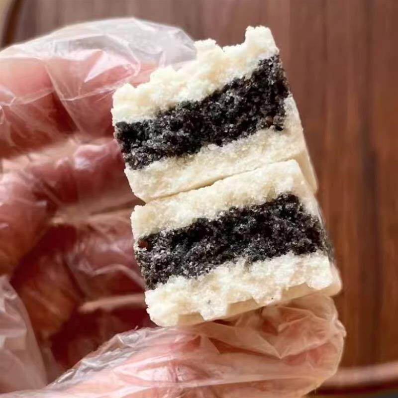 憨豆熊黑米芡实糕400g饱腹