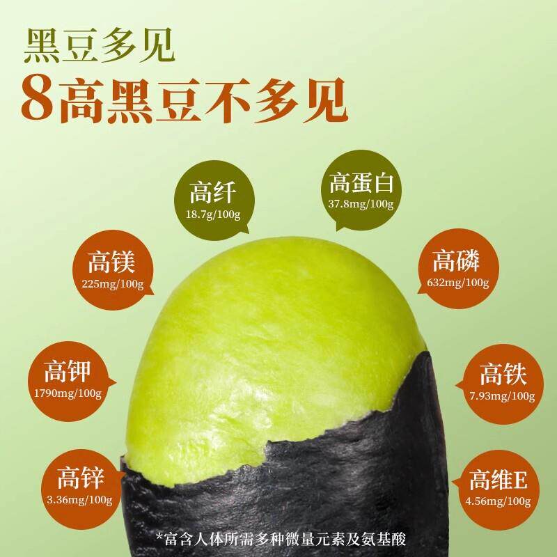 年货炒黑豆即食熟五香豆子