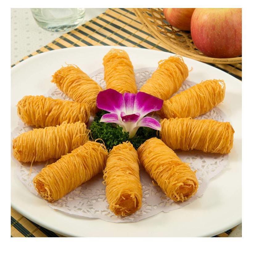 祥口福面包丝酥皮丝五彩面包丝千丝万缕面线虾原料油炸金丝面线