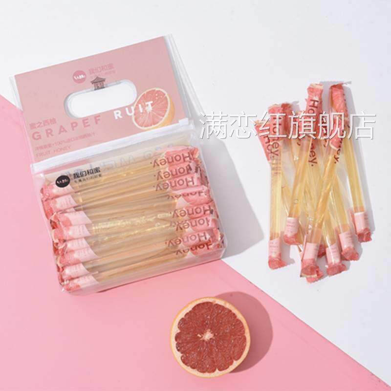 我们和蜜水果蜂蜜吸管便携蜂蜜自带搅拌棒吸管果汁蜜冲泡饮品营养