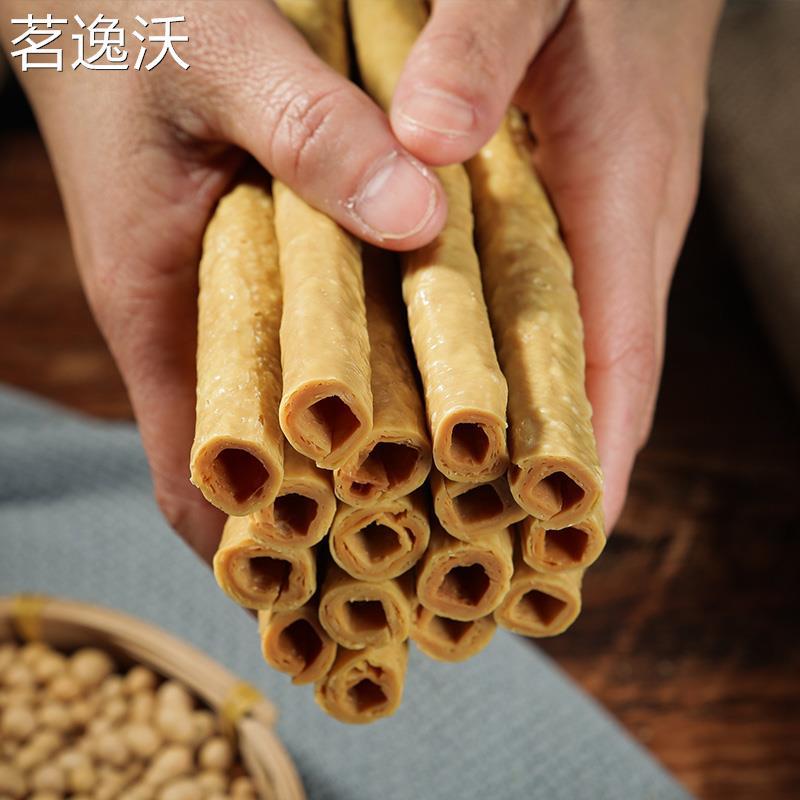 包邮 四川达州传统手工制作开江豆笋大竹特产豆筋豆棍棒腐竹500克