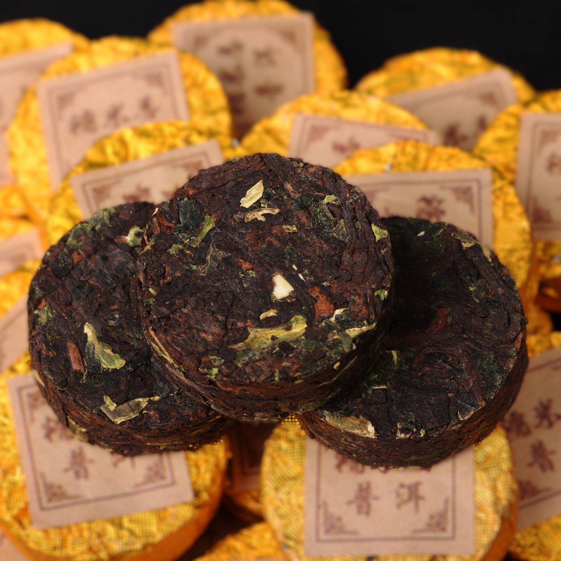 糯米香普洱小沱茶云南饼型迷你小沱茶熟茶古树纯料宫廷陈香6g