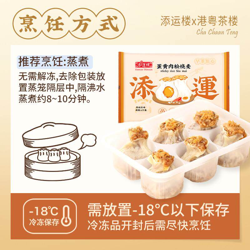 年货咸蛋黄肉松烧卖纸皮糯