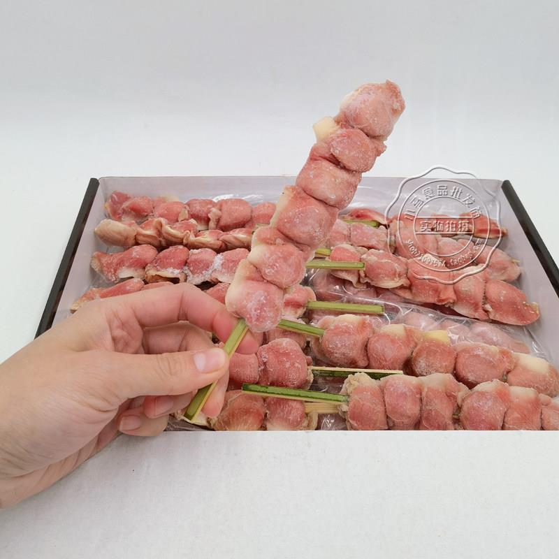 新品料理居酒屋鸡胗串烤串鸡肉串鸡胗半成品户外烧烤食材铁板烧约