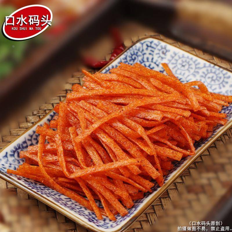 斯娃沙嗲长参丝辣条约21g/袋 小面筋香辣丝90童年休闲办公零食品
