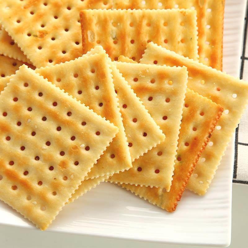 谷物时代手拍苏打饼干咸味整箱饼干薄脆香葱椒盐芝麻养代餐胃食品