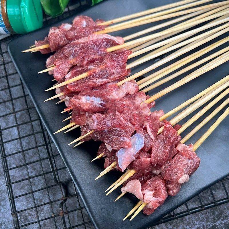 新品松井家牛肉筋小串整箱湘西小串户外烧烤油炸食材牛肉小半成品