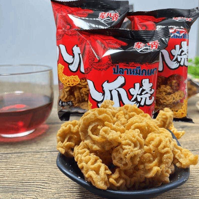 辈儿香八爪烧零食八抓烧锅巴解馋怀旧比萨卷8090后鱼卷充饥