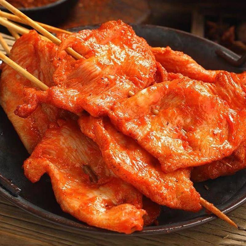 新品大里脊肉片商用手抓饼鸡柳烤肉串鸡肉排铁板油炸烧烤食材