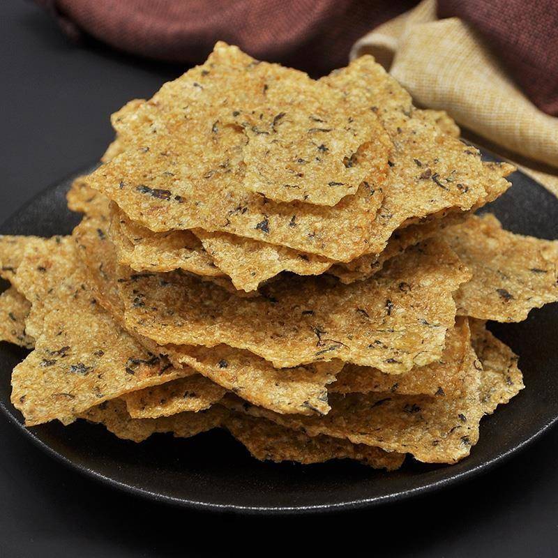 【送辣酱】大别山手工蒿子锅巴六安霍山土特产野菜休闲零食小吃薄