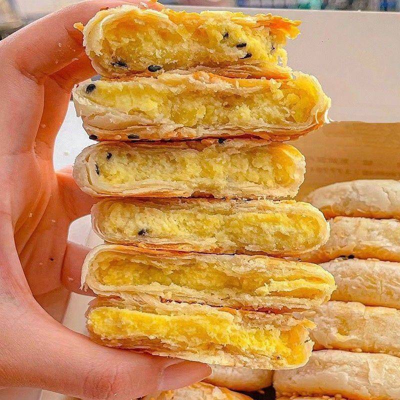 板栗酥饼板栗饼栗子酥手工传统老式咸味馅饼板栗酥夹心饼糕点点心