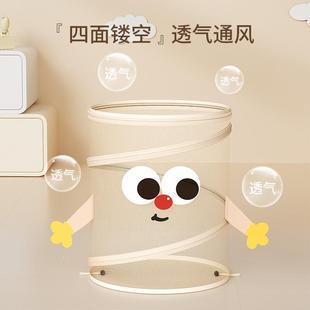 可折叠布艺脏衣篓奶油风放脏衣服篮家用儿童大号玩具桶收纳筐壁挂