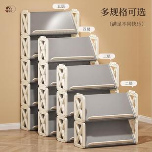 家用门口多层简易鞋 柜置物架 架出租房用入户门楼梯鞋 子收纳窄小鞋