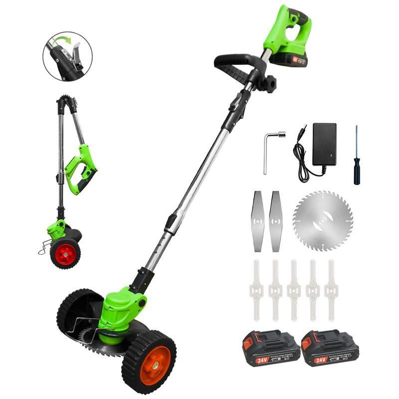 充电式电动割草机小型家用农用锂电除草机多功能园林修剪机