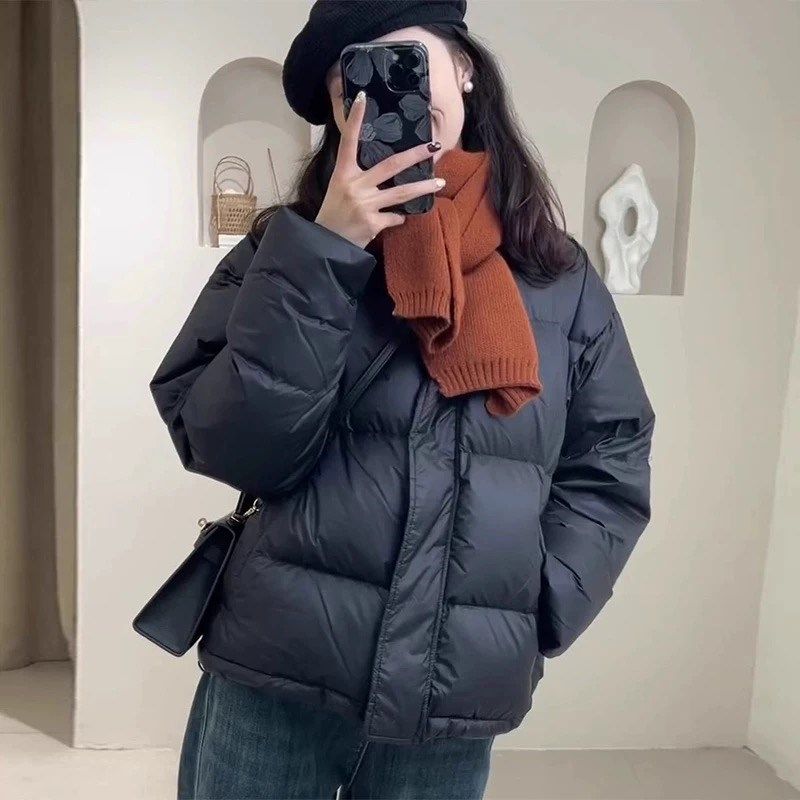 反季羽绒棉服女短j款2024年新款小个子韩版宽松时尚面包服冬季棉