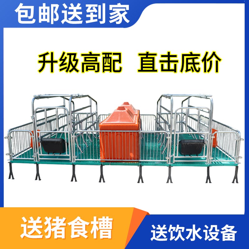 母猪产床仔猪保育床猪定位栏猪用限位栏保温房新型双体.单体保温