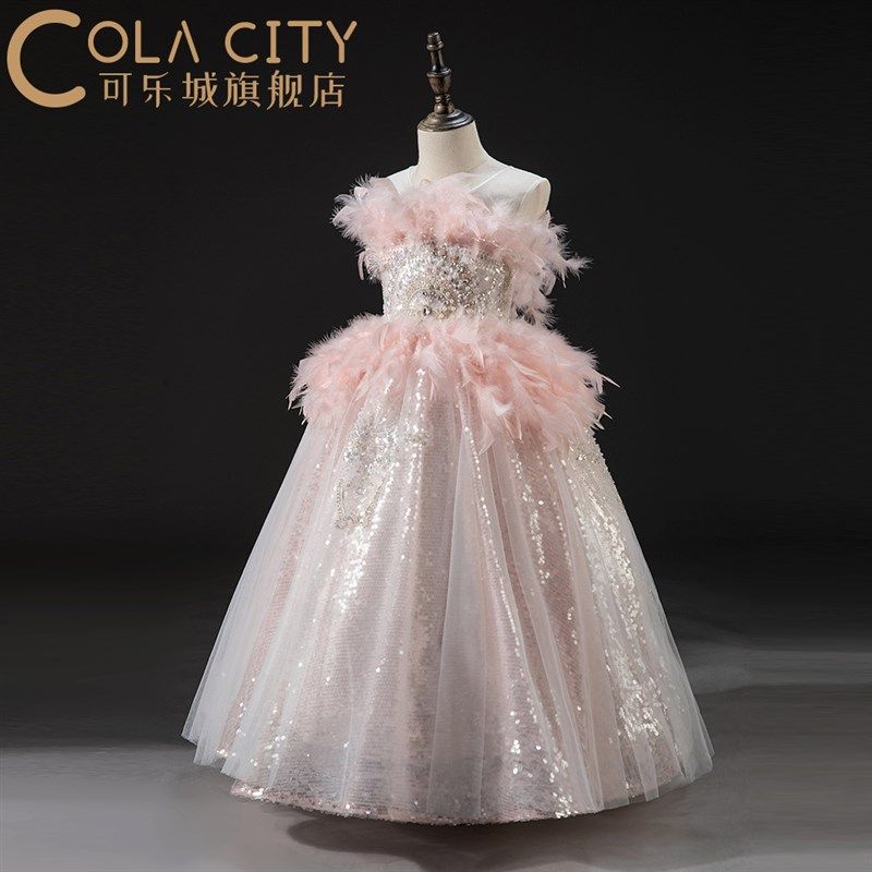 女童礼服婚纱重手工公主长裙齐地生日宴会花童走秀摄影钢琴演出服,童装/婴儿装/亲子装,儿童礼服,淘宝优惠券,粉丝福利购,淘宝优惠卷