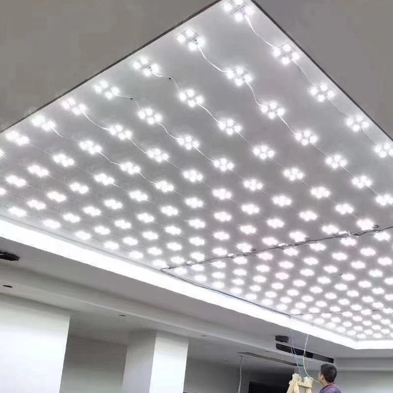 LED区块灯3030漫反射灯条天花广告220V方块模5000K手机软膜灯箱