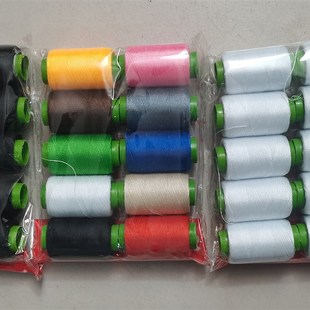 家用缝纫机专用小卷线402缝纫线白黑线缝衣线缝补衣服线手缝线团