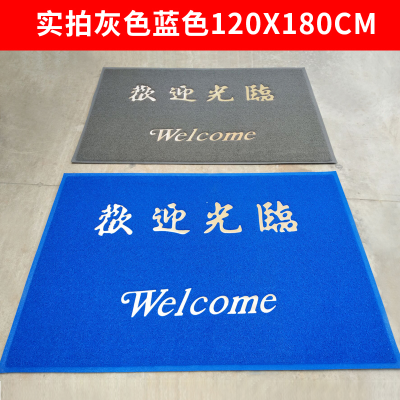 欢迎光临门垫进门地垫地毯饭店酒店迎宾脚垫丝圈门口垫防滑垫定制