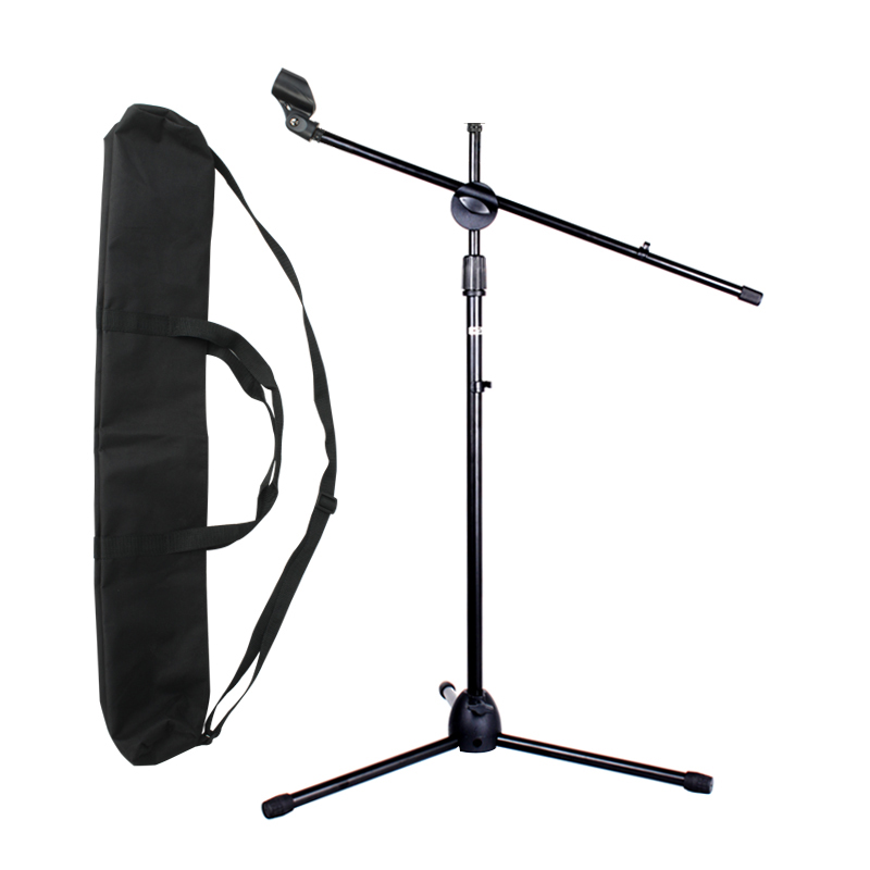 麦克风话筒支架落地式支架按压升降架户外舞台三角架万能通用架子