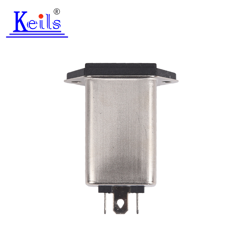 KEILS电源滤波器滤波器220V单保险插座双保险CW2B-10A-T(001)